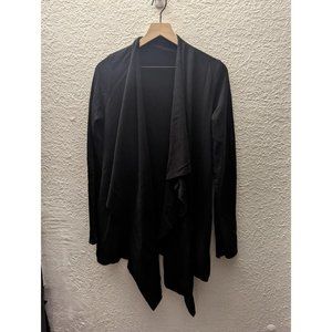 Black waterfall drape jacket